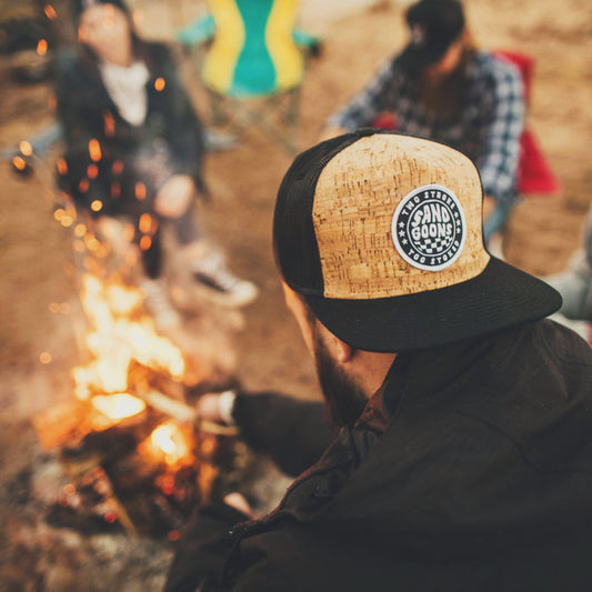 TWO STROKE, TOO STOKED FLAT BILL TRUCKER HAT