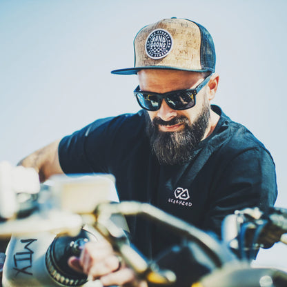 TWO STROKE, TOO STOKED FLAT BILL TRUCKER HAT