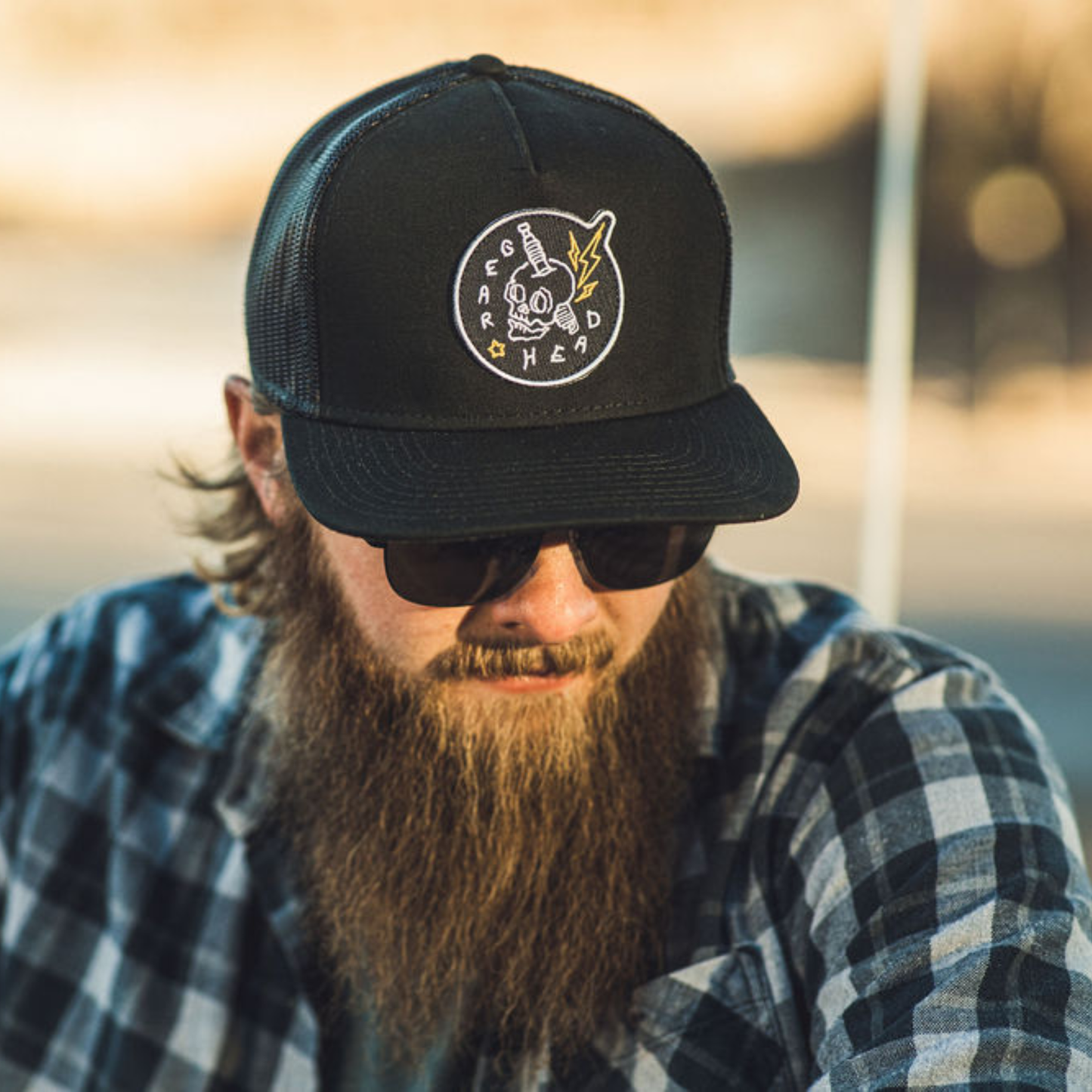 GEARHEAD FLAT BILL TRUCKER HAT