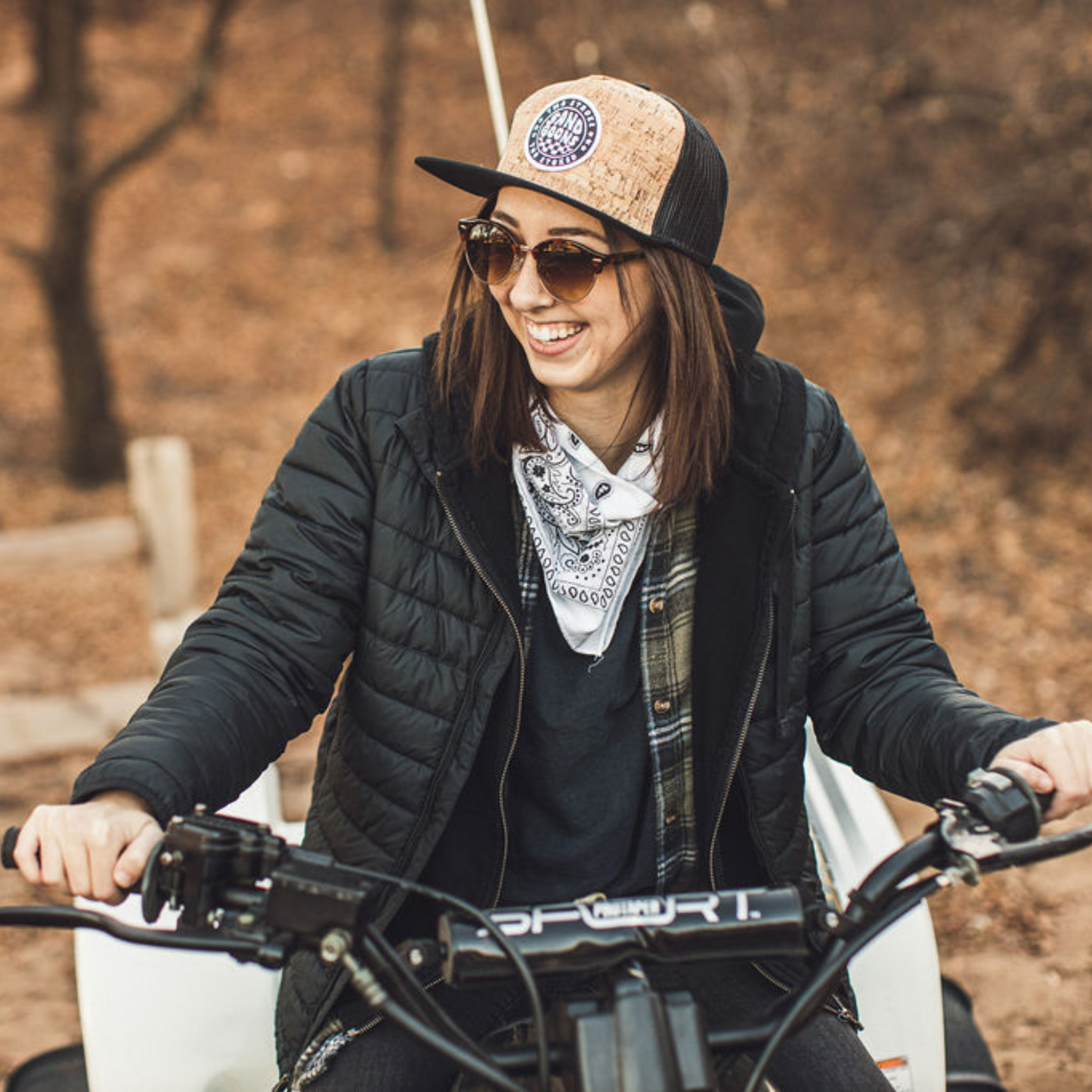 TWO STROKE, TOO STOKED FLAT BILL TRUCKER HAT